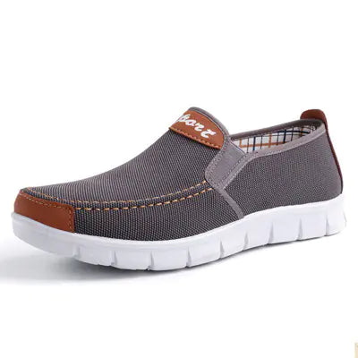 Men's Casual Breathable Canvas Slip-On Sneakers