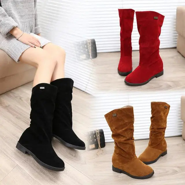 Flat Bottom Round Toe Casual Suede Shoes