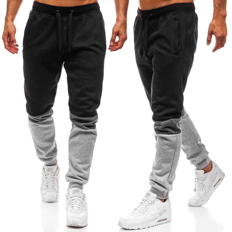 Men's Trendy Sports Pants with Fashion Stitching Design