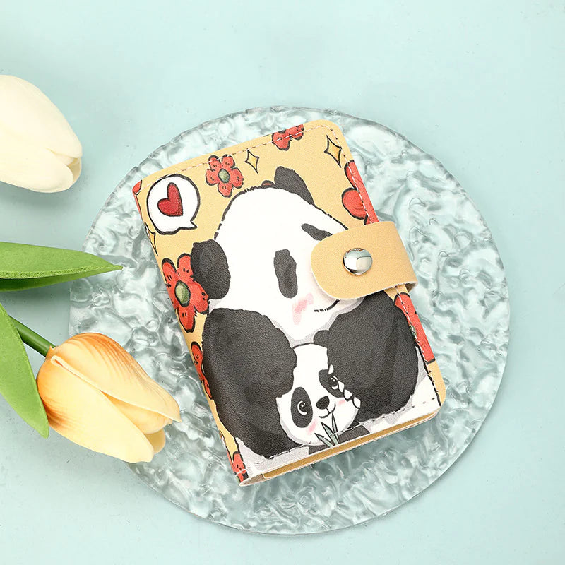Cute Cat Long Wallet in PU Leather